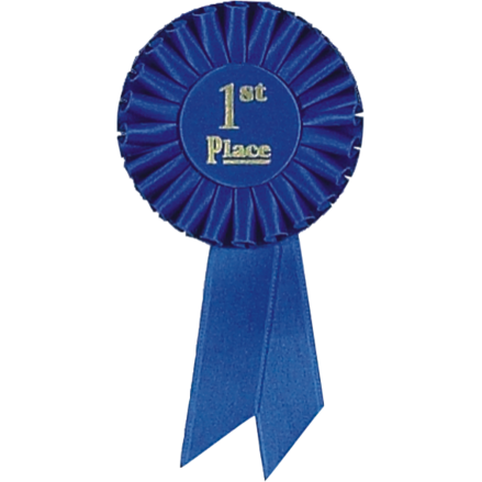 Color Insert Rosette 1st Place Ribbons