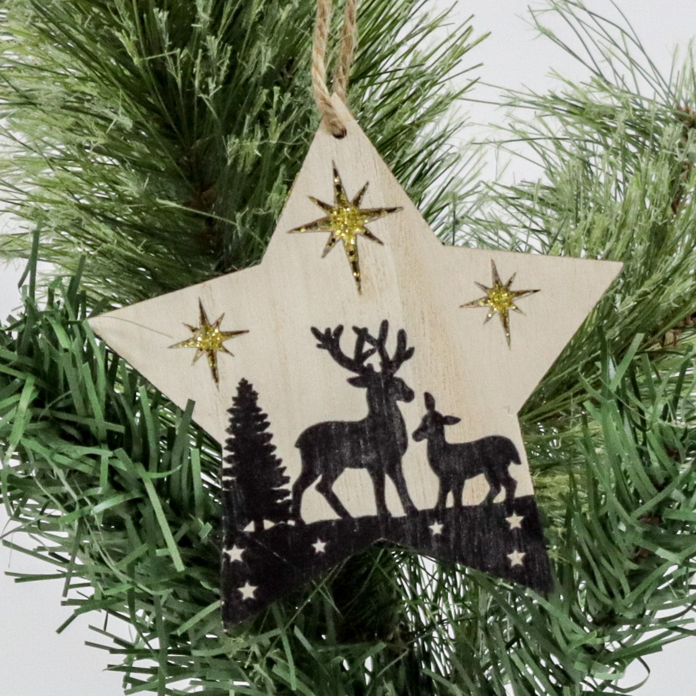 Star Wood Ornament