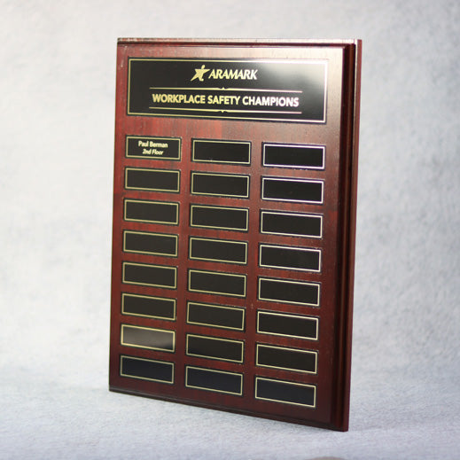 Perpetual Walnut Plaque with  Magnetic Plates