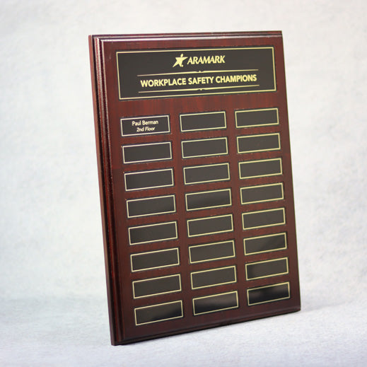 Perpetual Walnut Plaque with Magnetic Plates