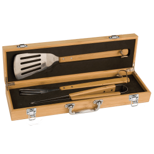 3-Piece BBQ Set w/case