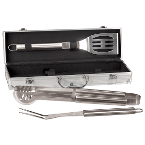 3-Piece BBQ Set w/case