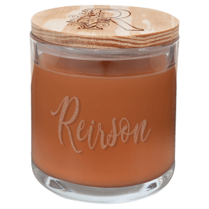 14 oz. Scented Candle in a Glass Holder with Wood Lid