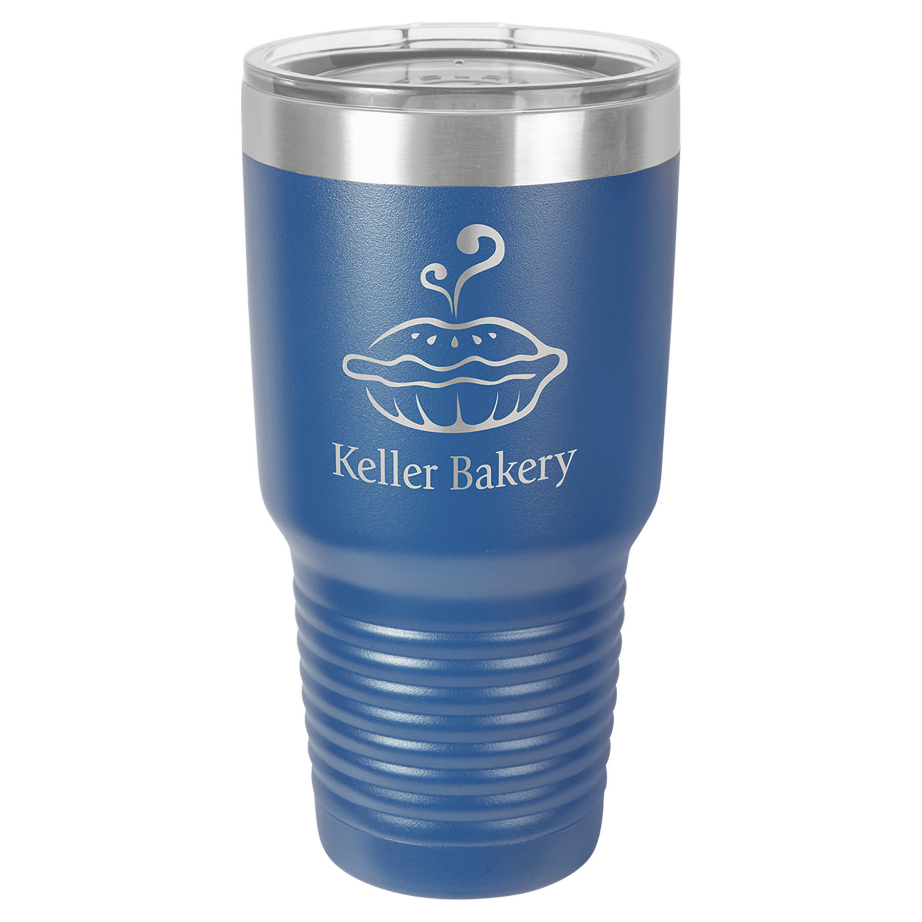 30 oz. Stainless Steel Vacuum Insulated Ringneck Tumbler with Clear Lid