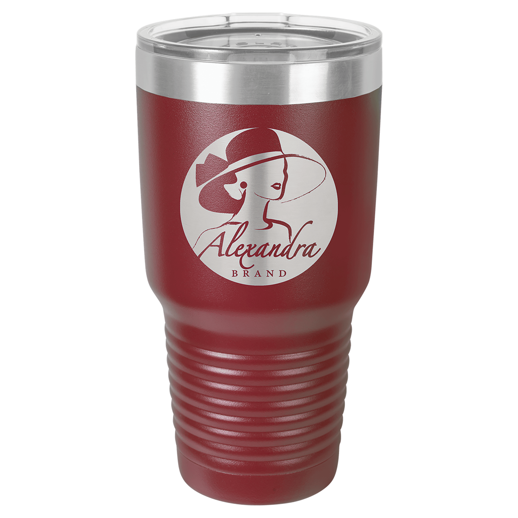 30 oz. Stainless Steel Vacuum Insulated Ringneck Tumbler with Clear Lid