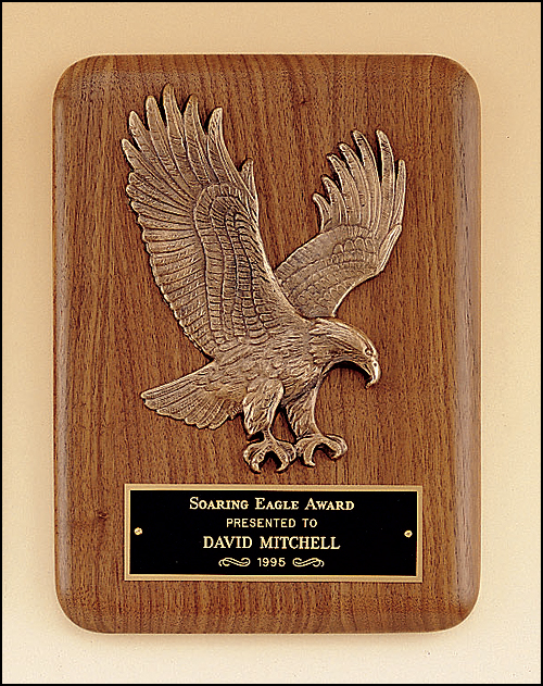 American Walnut Plaque with Eagle Casting