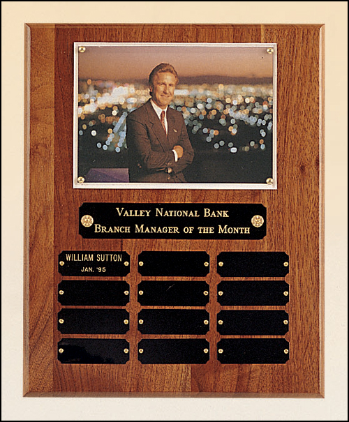 American Walnut Photo Perpetual Plaque