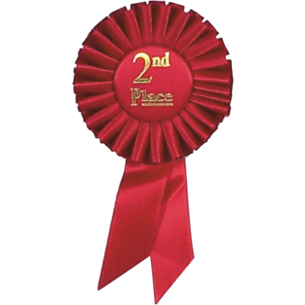 Color Insert Rosette 1st Place Ribbons